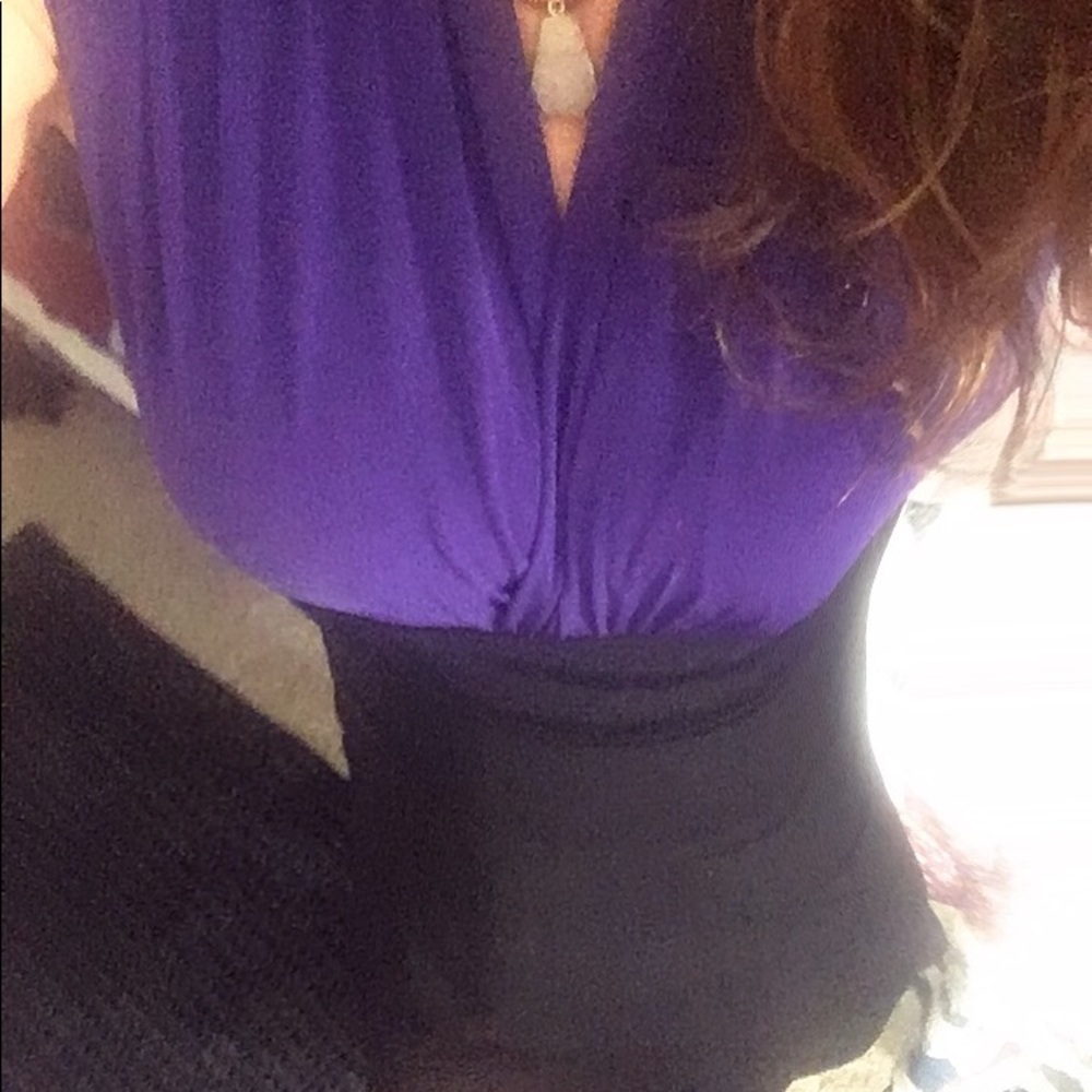 ENFOCUS Dress purple and black. SZ 8
